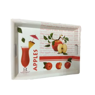 Produktbild von Serviertablett, aus Melamin, Motiv Apfel