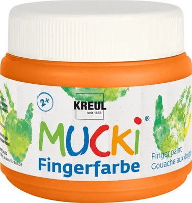 Image de Peinture au doigt KREUL "MUCKI" orange 150 ml