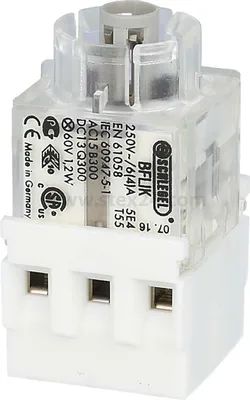 Produktbild von Georg Schlegel Leucht-Schaltkontaktgeber, 2S Kontaktgeber BF_K, beleuchtbar Schraubanschluss, Querschnitt 2,5mm² - 1