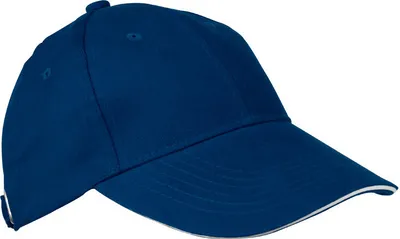 Produktbild von Baumwoll-Basecap 6 Panel heavy-brushed Baumwolle / Farbe: dunkelblau