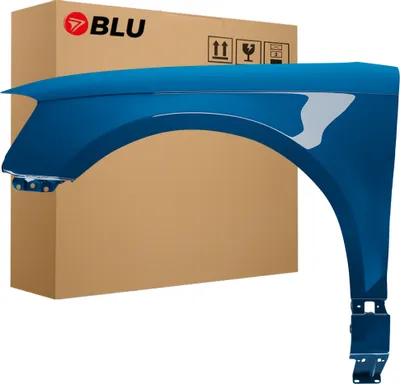 Zdjęcie produktu dla BLU Błotnik pasujący do Audi A3 8P II-generacja LIFT LX5V Lewy Niebieski ArubaBlau | 2008-2012 | Przedni Przód | Lakierowany | Gotowy do montażu  | Stal