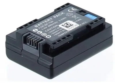 Produktbild von Akku für Canon BP-709 Li-Ion 3,6 Volt 890 mAh schwarz.