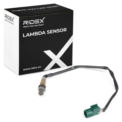 Zdjęcie produktu dla RIDEX 3922L0028 - Czujnik lambda z grzałką, przeznaczony do samochodów RENAULT Clio III (hatchback) (BR0/1, CR0/1), długość kabla: 450 mm