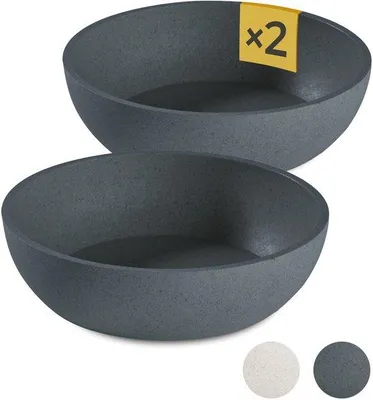 Immagine prodotto di Ciotola in plastica per acqua e cibo per cani, diametro 17,5 cm, grande, grigia, impermeabile