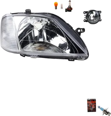Produktbild von Scheinwerfer + Osram Night Breaker Laser passend für Dacia Logan 09/2004-05/08Re. 6001546789 8200074008 6202E1 00006202E1 6710027 0000620639 62 Johns