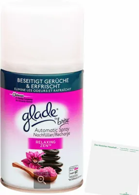 Produktbild von Glade Automatic Spray Relaxing Zen Duft (269ml Dose) + usy Block
