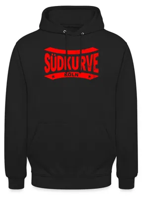 Produktbild von Spreadshirt Südkurve Köln Fußball Fan Uni Hoodie, M, Schwarz