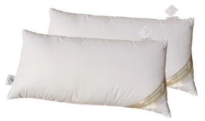Produktbild von 2 Stück Betten Hofmann Luxus 3-Kammer Kopfkissen 40x80 cm Daunenkissen weich stützend