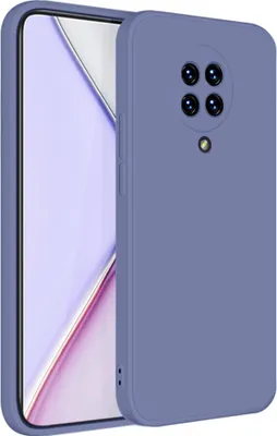 Produktbild von Redmi K30 Pro Hülle, LaimTop Slim Liquid Silikon Gel Gummi Schutzhülle für Xiaomi Redmi K30 Pro Grau