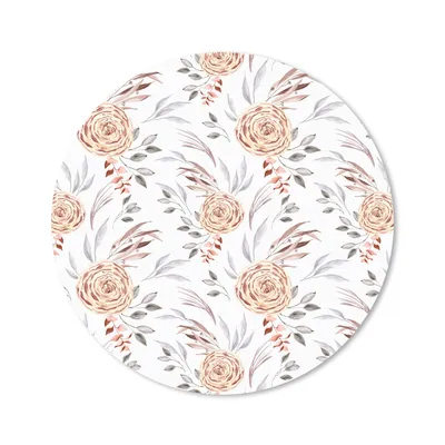 Produktbild von MuchoWow® Mauspad Mousepad Rosen - Gold - Blätter 30x30 cm - Mousepads - Maus Mat - Pad - Mausunterlage - Tischunterlage - Schreibtischmatten