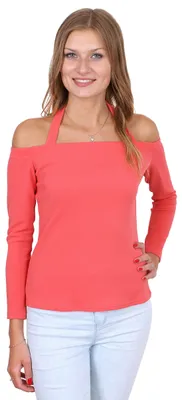 Produktbild von John Zack Elegante, orangefarbene Bluse L