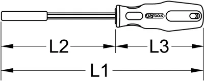 Obrázek produktu pro KS Tools 159.2198 manual screwdriver Single