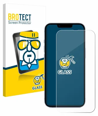 Produktbild von BROTECT Schutzglas für Apple iPhone 14 Displayschutz 9H Glas klar transparent