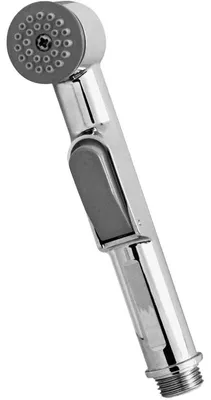 Produktbild von Ridder Handbrause klein mit Schalter chrom Ø 3,2 cm Duschbrause mit Wandhalterung