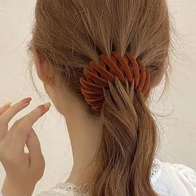 Produktbild von Dutt-Halter für das Haar, 7 Tellerhaarnadeln und Haarspangen | Halter für Pferdeschwänze, Haar-Accessoires für dickes und dünnes Haar