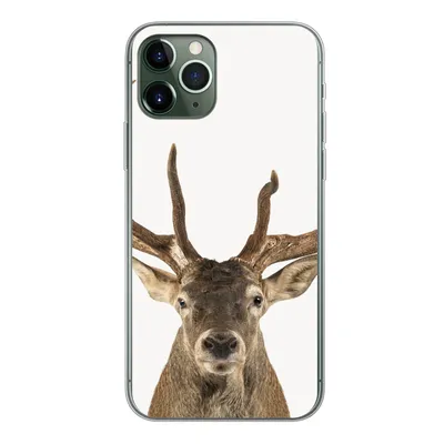 Produktbild von MuchoWow® Handyhülle Schutzhülle Hülle für iPhone 11 Pro Hirsche - Tiere - Geweih - Kinder - Jungen Silikon Softcase Handy Hülle - Handy