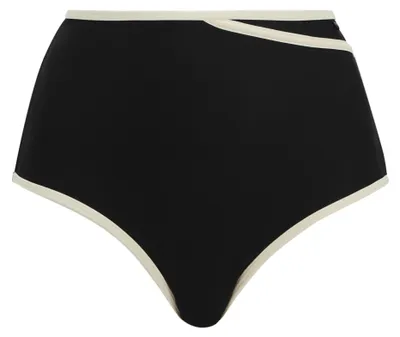 Image de Maillot de bain "Kyra" - Culotte de bikini pour femmes, taille haute, modèle RG13179 (taille 46 allemande), couleur noire
