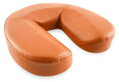 Productafbeelding van QUIRUMED gezichtskussen, hoefijsvorm, 29 x 27 x 7 cm, kleur oranje, schuim