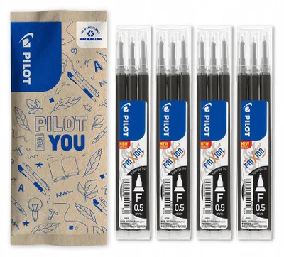 Produktbild von PILOT Frixion Nachfüllminen 0,5 mm Schwarz 12er-Set