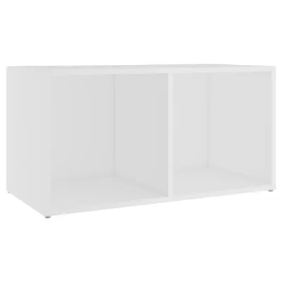 Image de vidaXL Armoire TV blanche 72x35x36,5 cm Bois composite