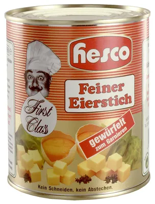 Zdjęcie produktu dla Hesco fine First Class diced egg garish 850ml