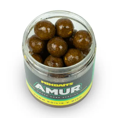 Obrázek produktu pro Mikbaits boilie v dipu Amur range 250ml Průměr: 20mm