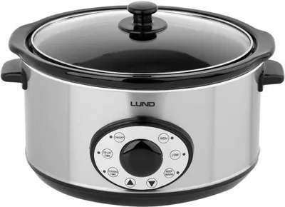 LUND Slow Cooker 280 W 4,5 L mit Timer Modell 67660
