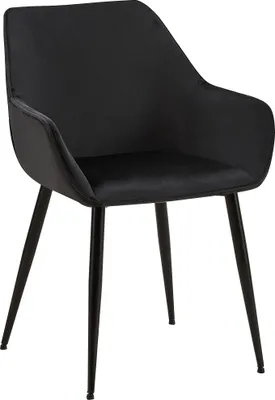 Produktbild von Esszimmerstuhl HLO-CP107 Samt  schwarz