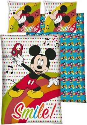 Produktbild von bettdeckenbezug Mickey 140 x 200 cm Mikrofaser