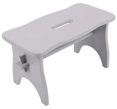 Imagen del producto de Silla de madera para niños pequeños Creative Deco, gris, 38 x 19 x 21 cm