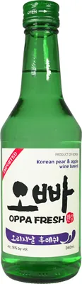 Produktbild von Oppa Soju Fresh 360ml | Koreanische Spirituose | FRESH | Alc. 16% vol.