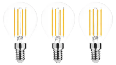 Produktbild von Modee E14 LED-Lampe P45 4W 470lm 2700K warmweiß 3 Stück