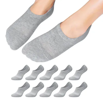 Produktbild von Falechay Socken Damen 35-38 Sneaker Füsslinge Herren Söckchen Grau 35-38