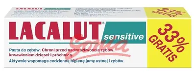 Produktbild von LACALUT Zahnpasta Sensitive 75ml GR + 33% (100 ml)