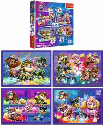 Produktbild von TREFL SA 4 in 1 Puzzle PAW PATROL 1x 35, 1x 48, 1x 54, 1x 70 Teile