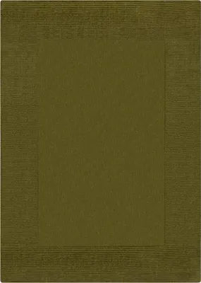 Productafbeelding van 120x170 cm Handgeweven vloerkleed, Tuscany, met textuur, wollen rand, groen