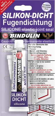Produktbild von Silikon-Dicht Fugendichtung transparent 45 ml von Bindulin