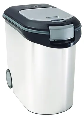 Produktbild von Curver Vorratsdose/Futterbehaelter mit Metall-Optik. 35 Liter für 12kg