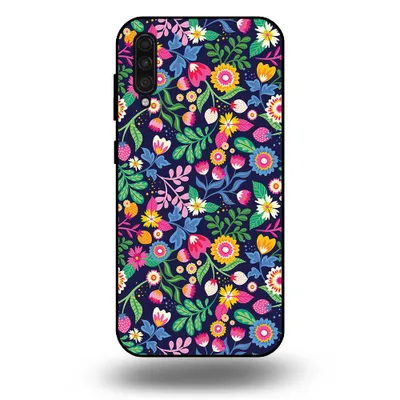 Produktbild von Smartphonica Handytasche passend für Samsung Galaxy A30s mit Blumendruck - TPU Back Cover Case Blumendesign