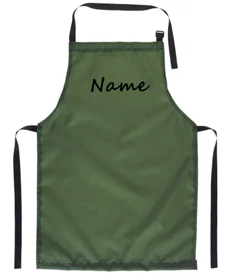 Produktbild von Personalisierter Kinderschürze Jugend Malschürze Kunstkittel Kochschürze Apron Teenageralter Werkschürze mit einem motiv Grün mit Text [074]