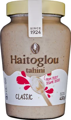 Produktbild von Haitouglu Mazedonische griechisch cremige Sesam Paste in Öl 450g