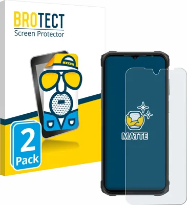 Produktbild von 2x BROTECT Schutzfolie für Ulefone Armor 12 Displayschutz Displayschutzfolie Folie Matt Entspiegelungsfolie