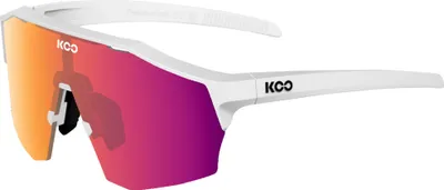 KOO ALIBI Sonnenbrille - White Matt / Fuchsia Photochromic