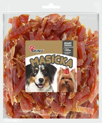 Produktbild von Akinu MASÍČKA Hühnerstreifen Leckerbissen für Hunde 300 g