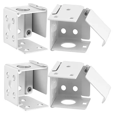 Immagine prodotto di Raccordi per persiane, colore bianco, 4 pezzi, dimensioni 2,5 x 4,2 x 3,5 cm, per profili di finestre