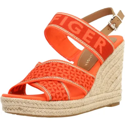 Produktbild von Tommy Hilfiger Webbing High Wedge Sandal FW0FW06355XMV (41/hawaiian coral)