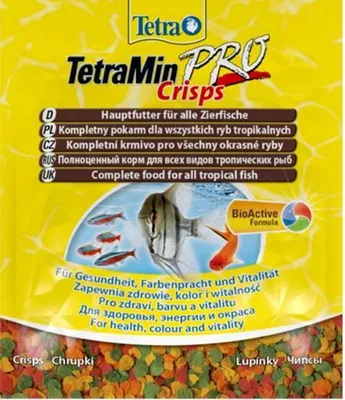 Produktbild von Tetra Min Crisps 12g - ausgewogenes Futter für Fische Tetra
