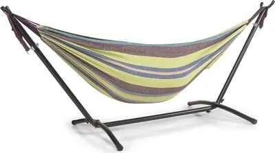 Obrázok produktu pre 3.12 Hojdacia sieť s rámom 200 x 150 cm - Nosnosť do 200 kg - Model: Zeleno-červená