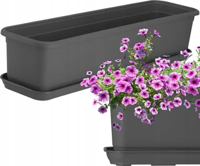 Zdjęcie produktu dla KADAX Skrzynka Balkonowa Doniczka 60cm + Podstawka
