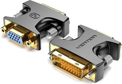Image de Adaptateur DVI mâle vers VGA femelle, noir